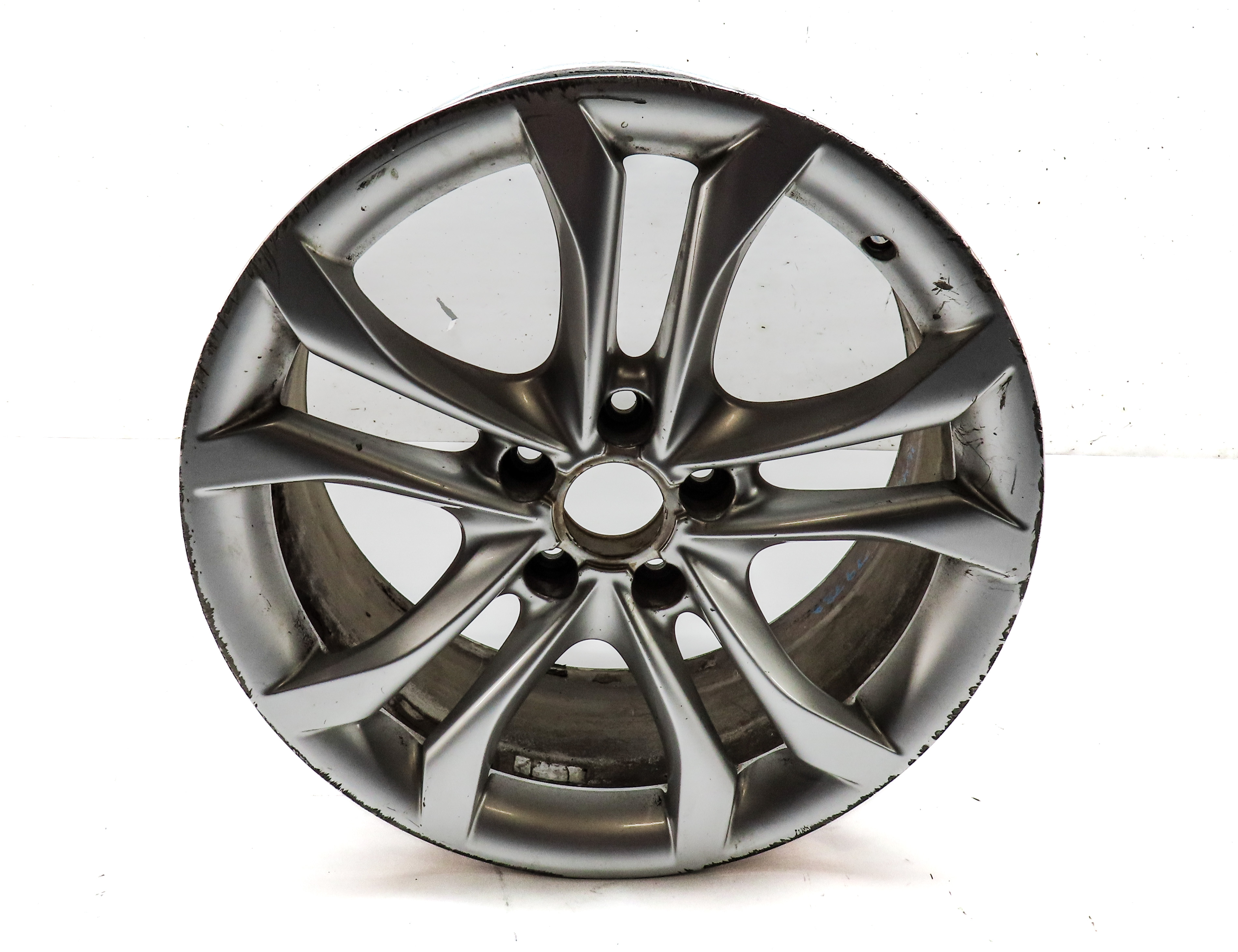 2009-2012 AUDI A4 S4 (B8 8K) 18x8 ALUMINUM ALLOY 5 V 10 SPOKE WHEEL RIM — exact item pictured